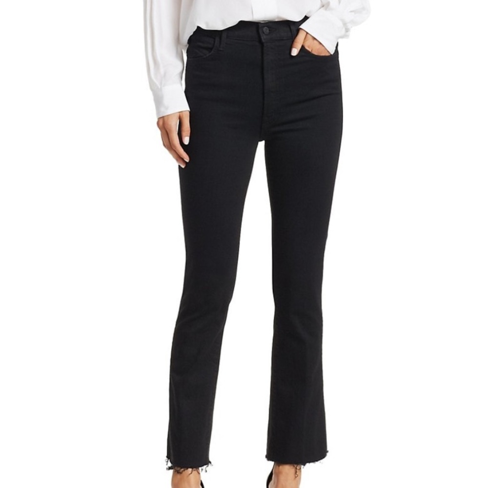 MOTHER The Hustler High-Rise Ankle Fray Jeans